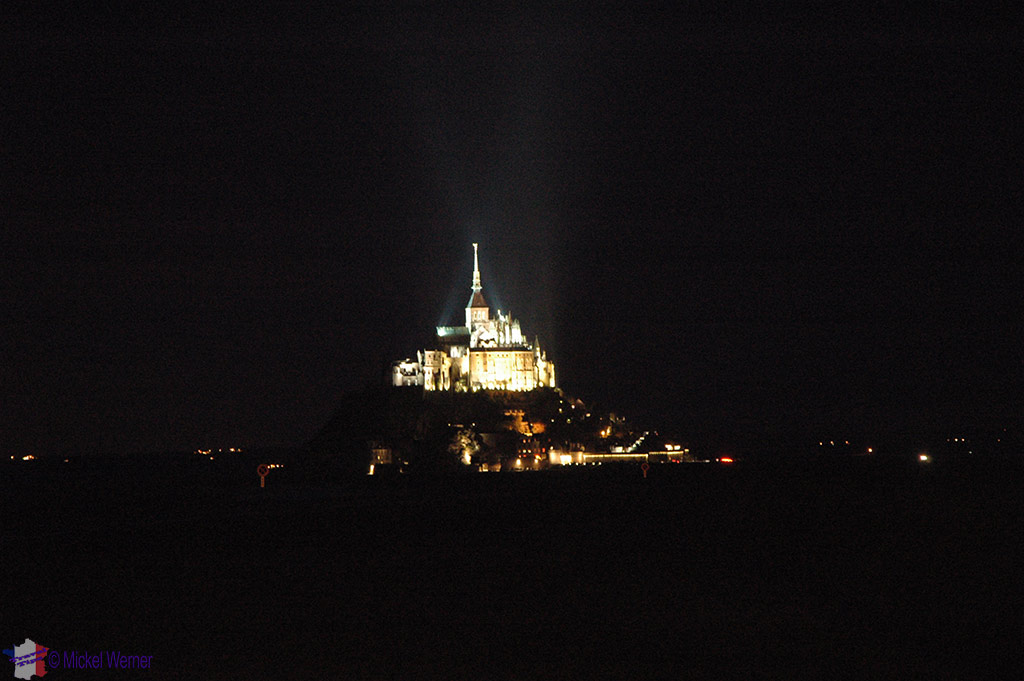 Nighttime at Month St. Michel