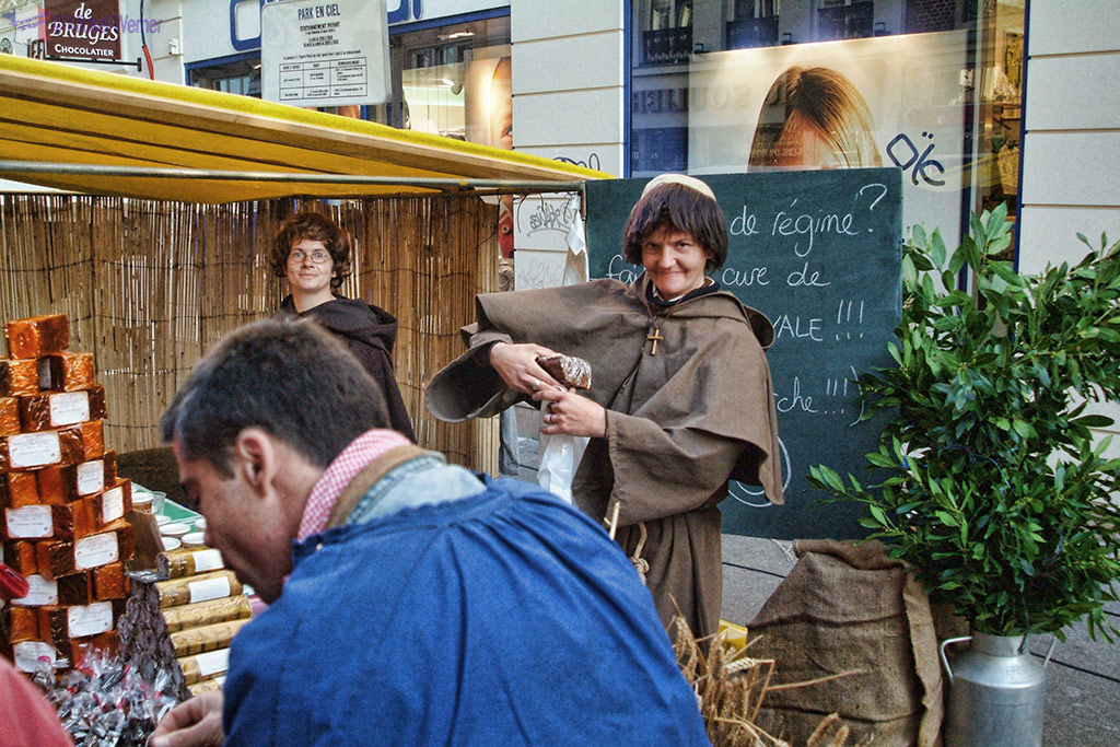 Dressed up for the Rouen Annual "Fete du Ventre" Festival