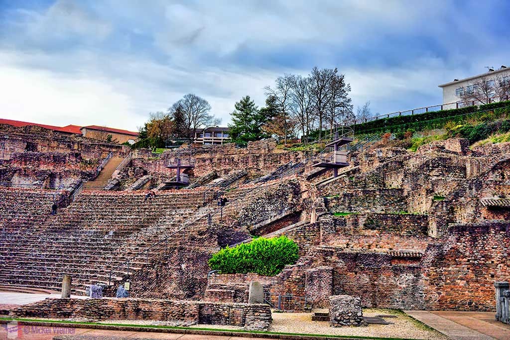 Main Roman theatre on the Fourviere hill of Lyon