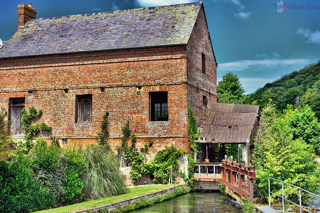 Watermill alongside the Durdent Valley in Normandy'