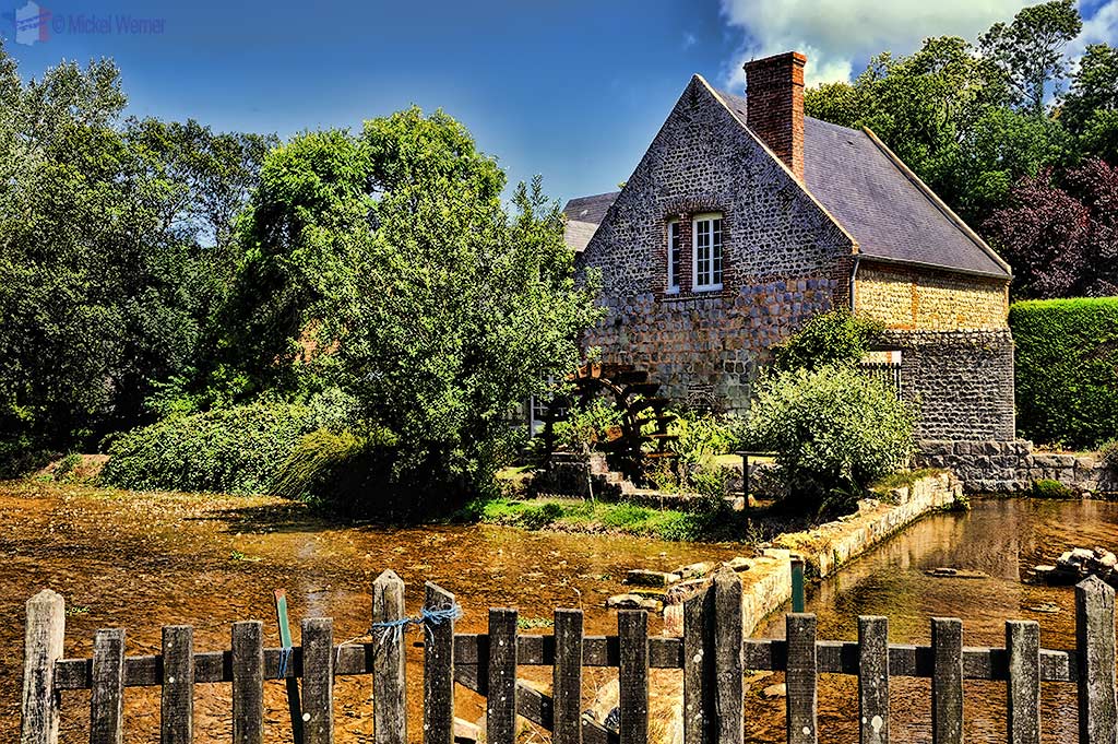 Watermill in Veules-les-Roses, Normandy'