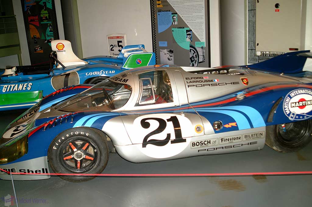 The car museum at the Bugatti race circuit of Le Mans