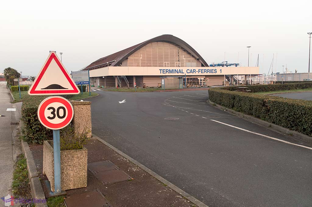 Ferry Terminal building in Cherbourg