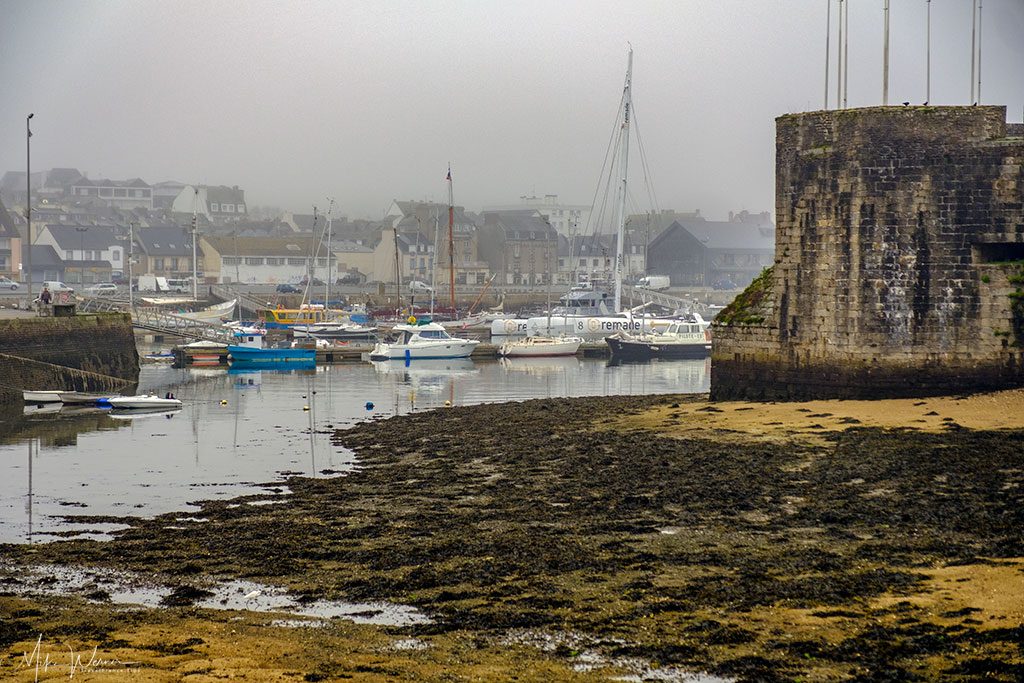 The harbour around the walled city/town of Concarneau