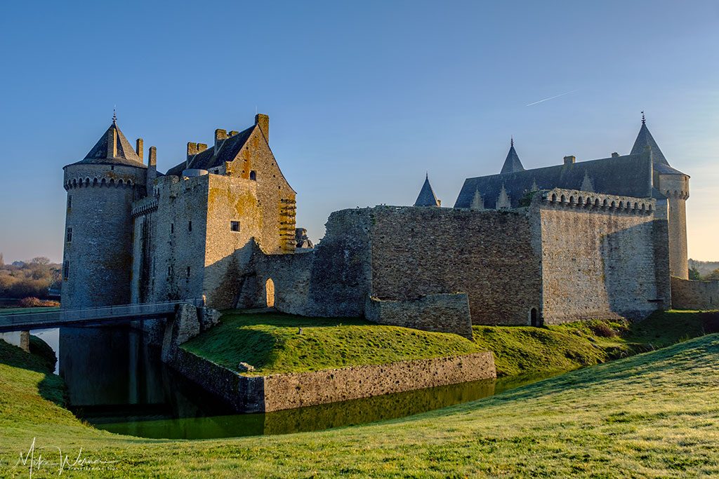 Chateau/Fortress Suscinio in Brittany, including a real moat