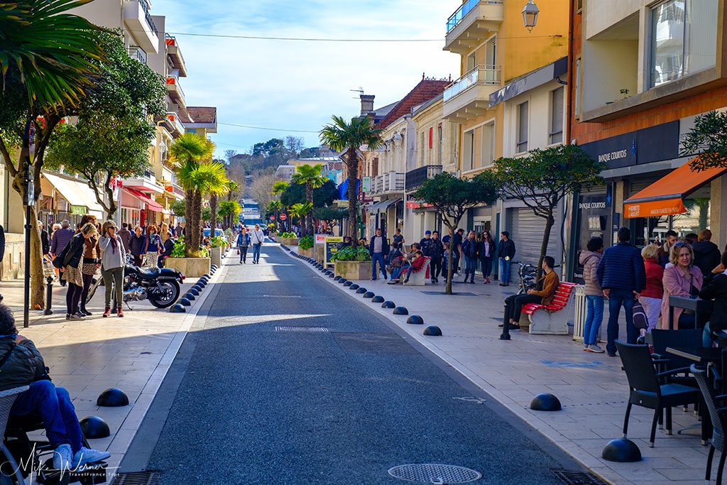 One of several shopping streets in Arcachon