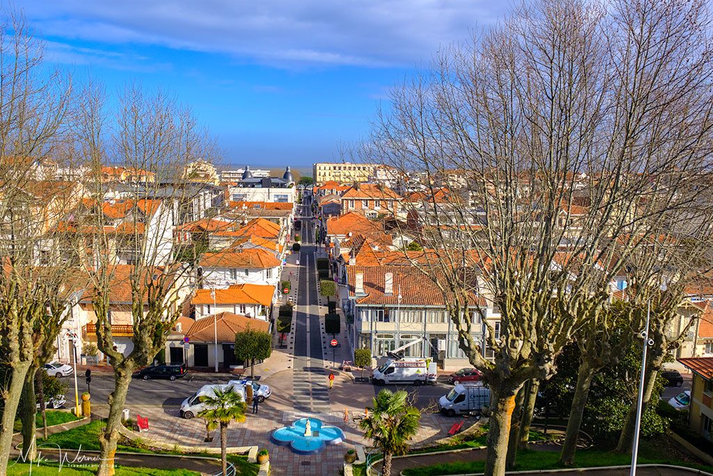 View from the elevators of Parc Mauresque of Arcachon