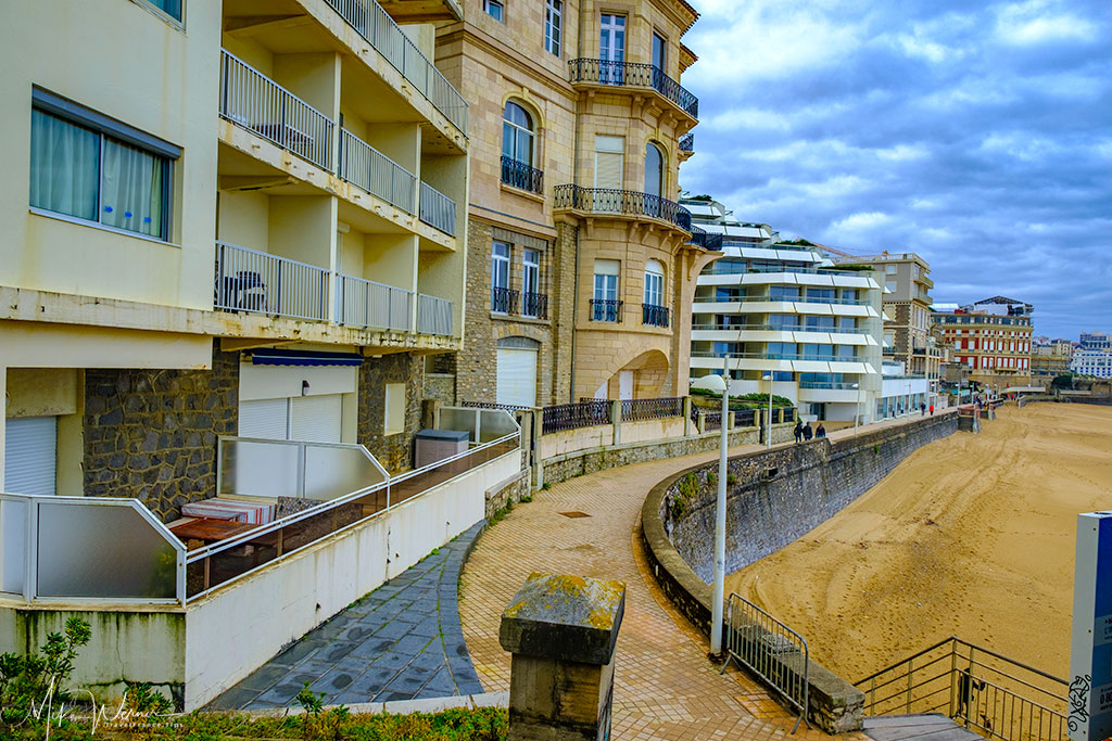 Seaside promenade of Biarritz