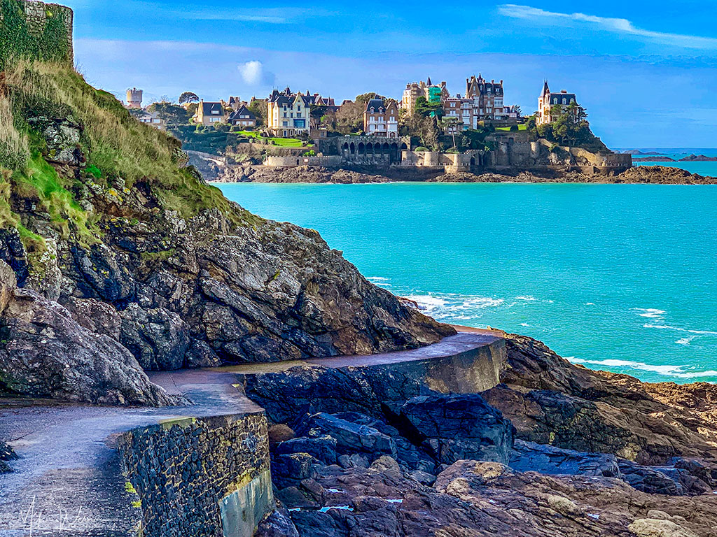 The Dinard seaside promenade