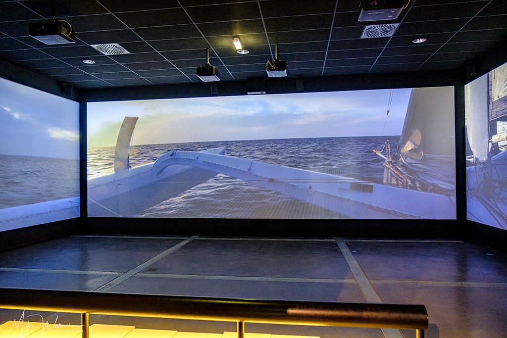 Big 180° cinema in the museum