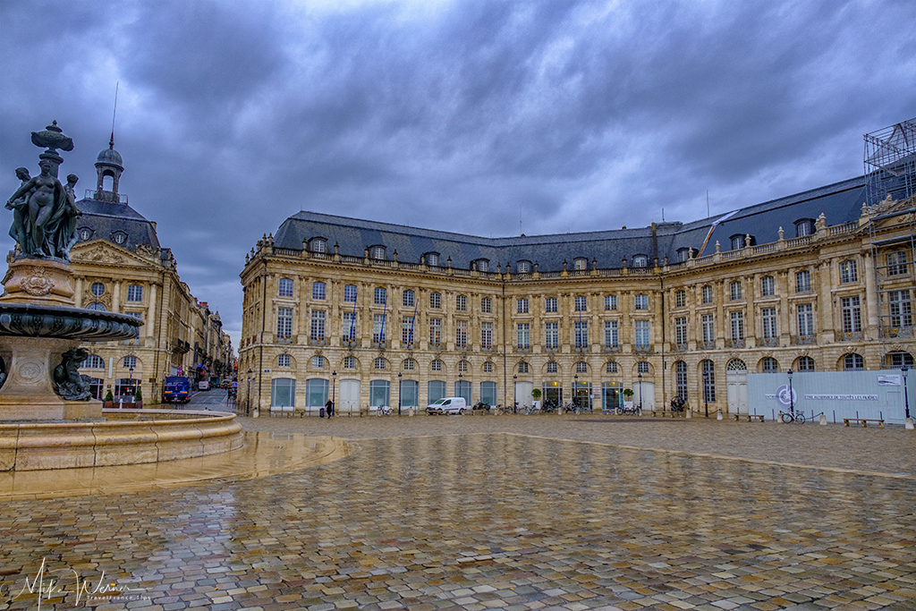 Part of the stock exchange of Bordeaux