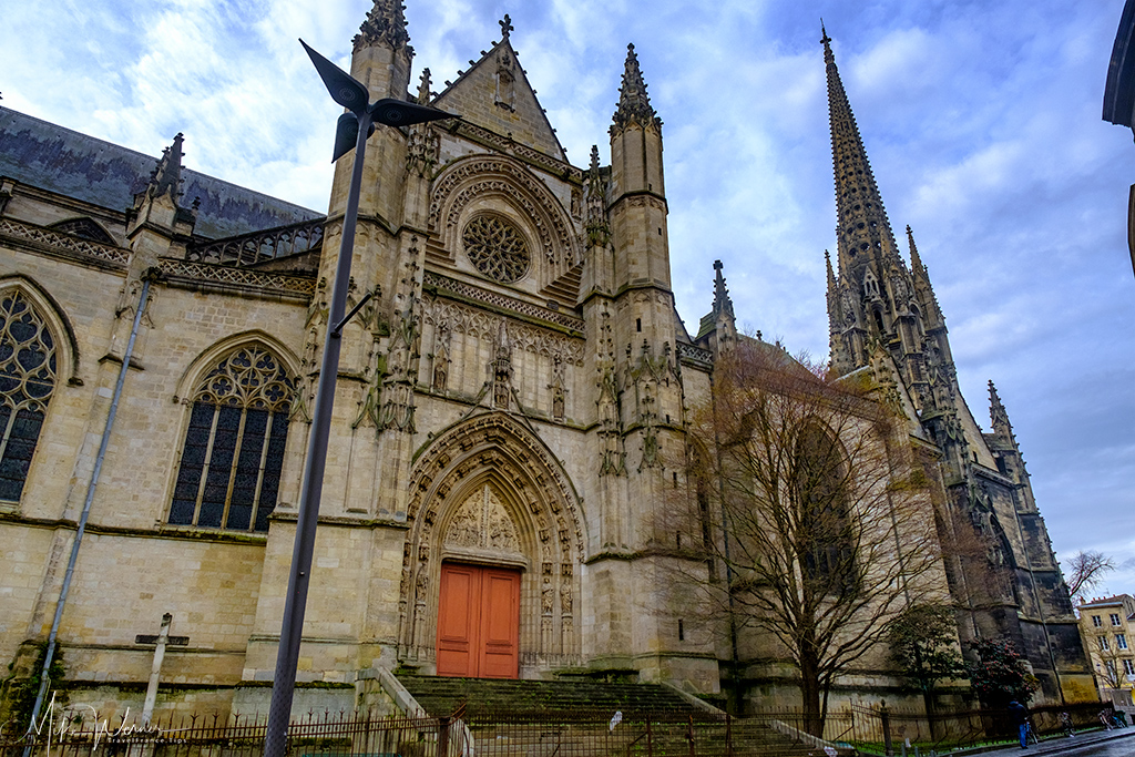 The front of the Basilica-of-St-Michael church in Bordeaux