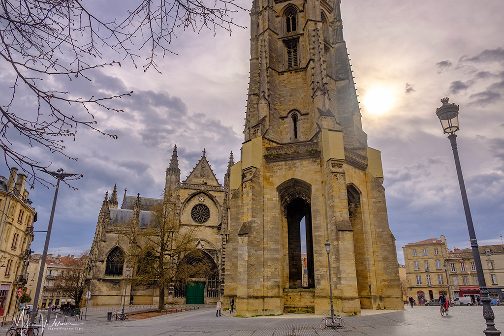 The bell tower of the Basilica of Bordeaux