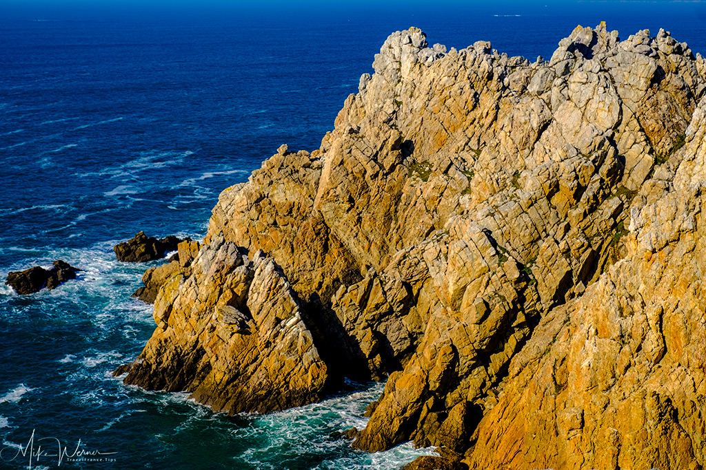 Cliffs close to Camaret-sur-Mer in Brittany