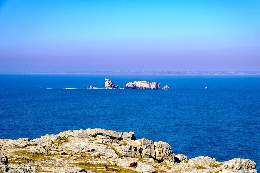 Rock formations close to the 'Croix de Pen-Hir' monument of Camaret-sur-Mer