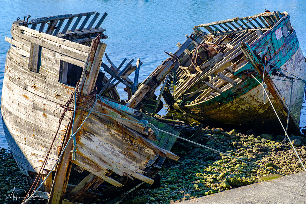 Carcass of some of the shipwrecks at Camaret-sur-Mer