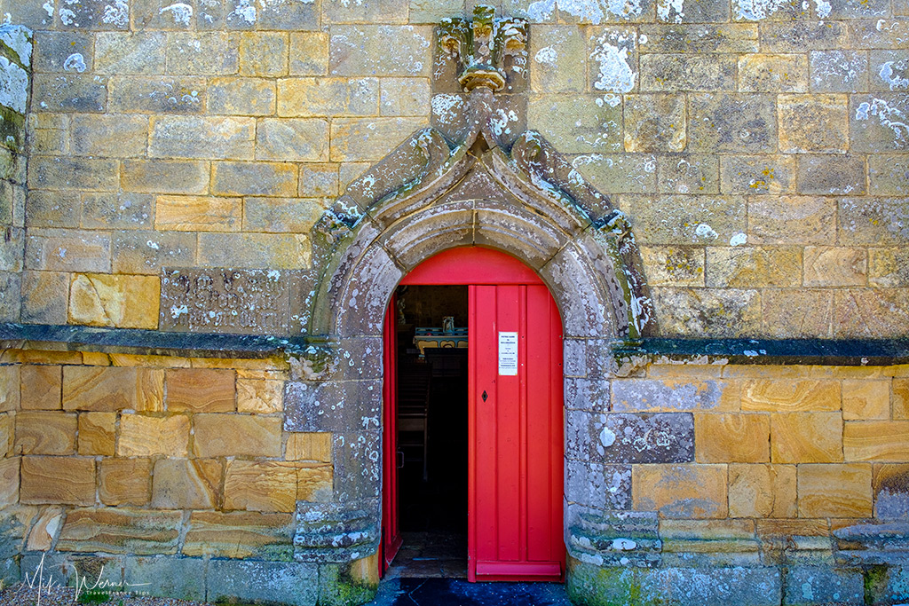 Main entrance of the Notre-Dame-de-Rocamadour Chapel at Camaret-sur-Mer