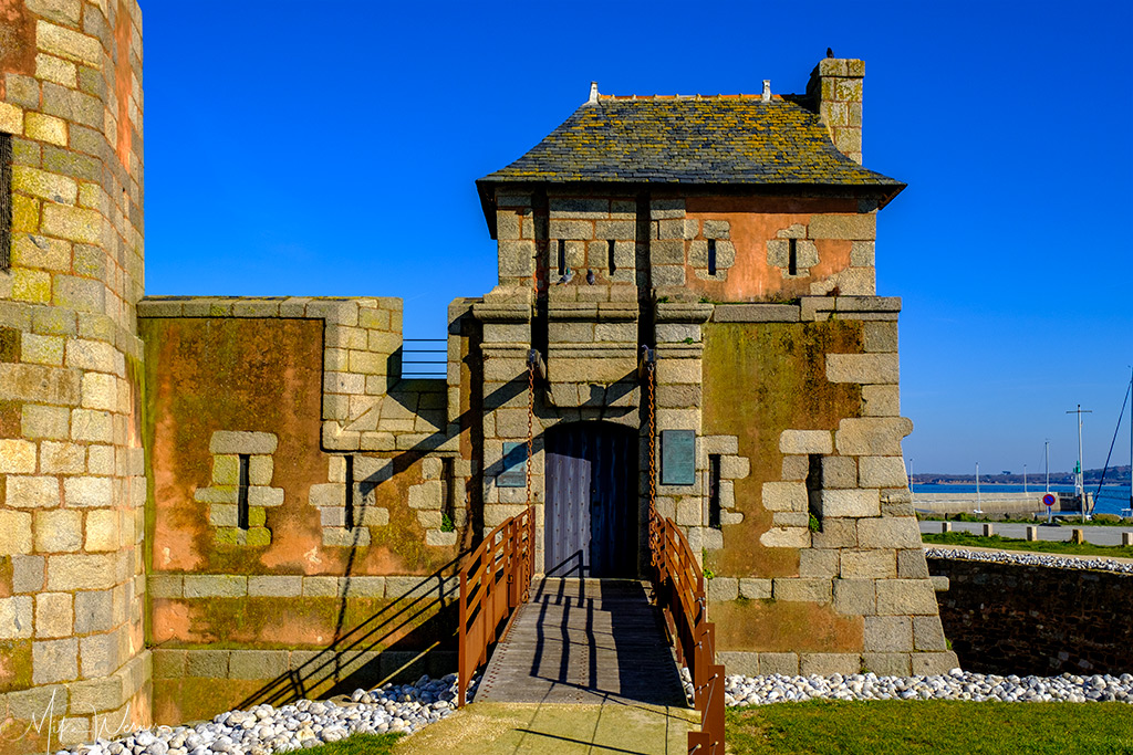 The drawbridge of the Vauban Tower of Camaret-sur-Mer