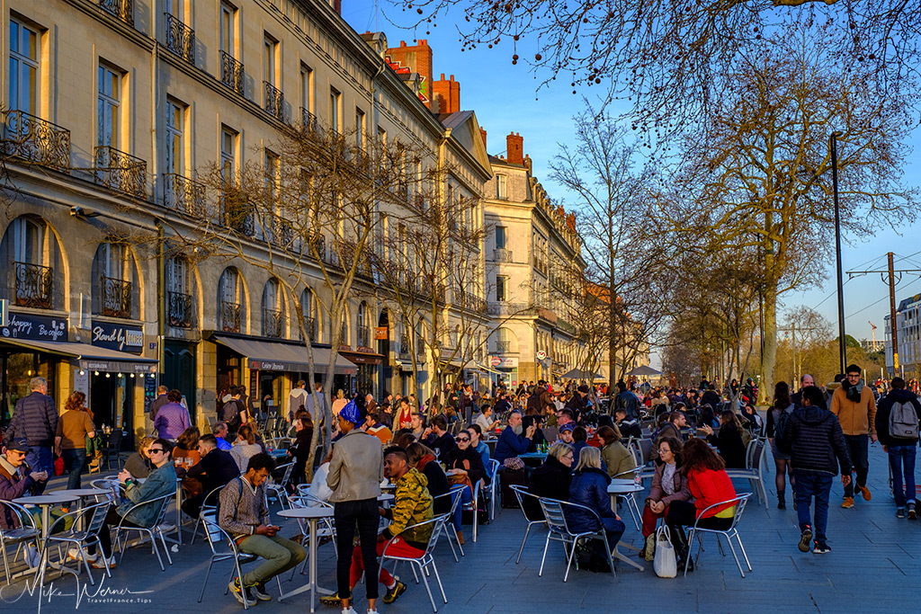 One of many terraces in Nantes