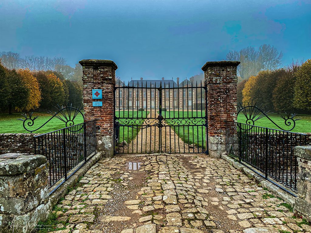 Gates of the Chateau de Bretteville at  Bretteville-Saint-Laurent in Normandy