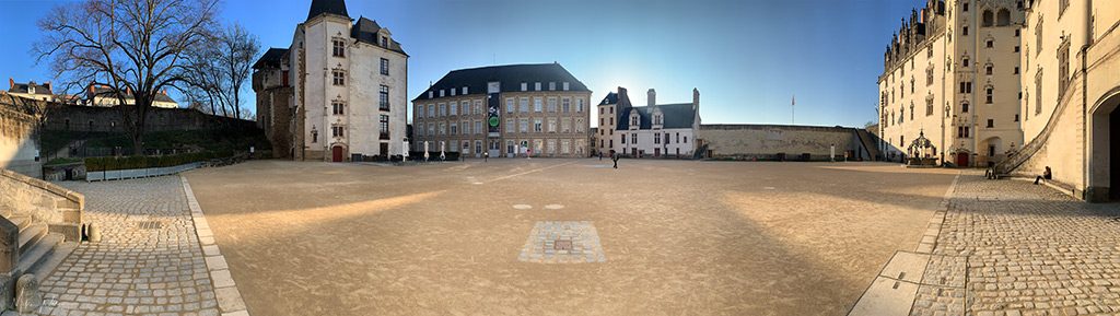 The courtyard of the Duke's castle in Nantes