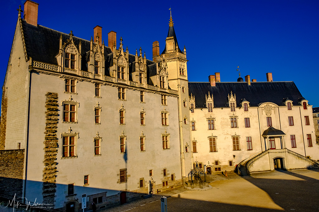 View of the Duke's quarters building from the walls of the Nantes Castle