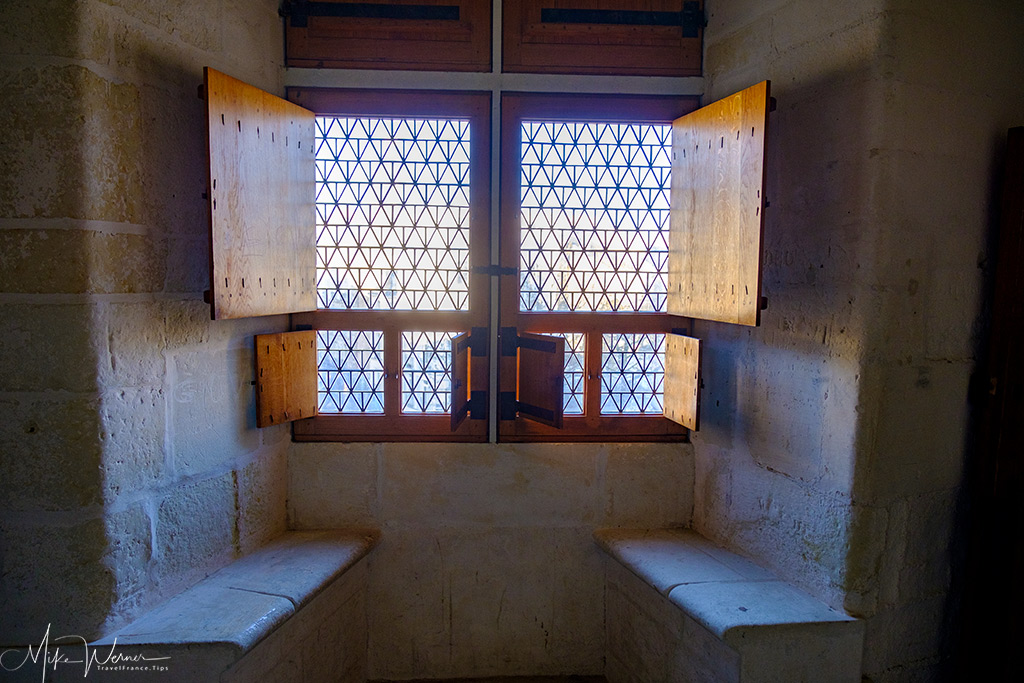 Sitting area inside the Nantes castle museum