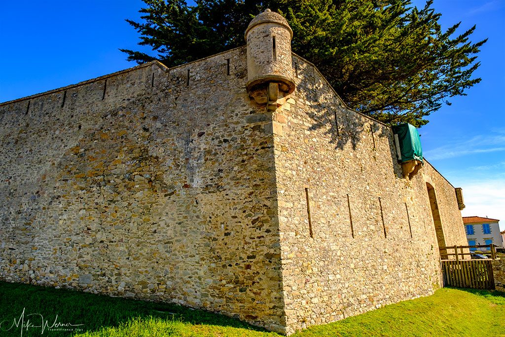 Defensive walls of the Noirmoutier castle Noirmoutier-en-l'Ile