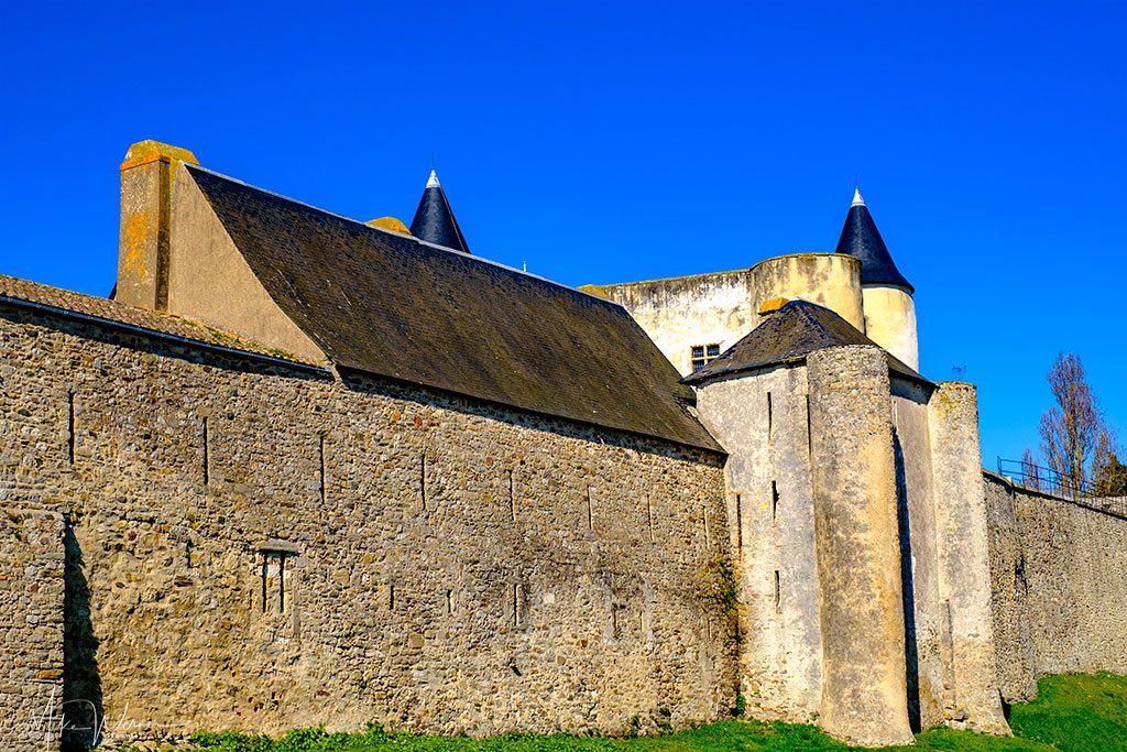 Defensive walls and keep of the Noirmoutier castle  in Noirmoutier-en-l'Ile