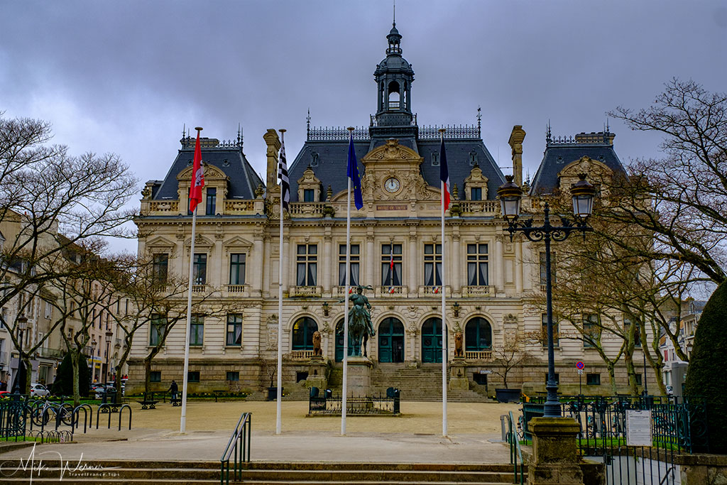 Front square of the City Hall (Mairie) of Vannes in Brittany