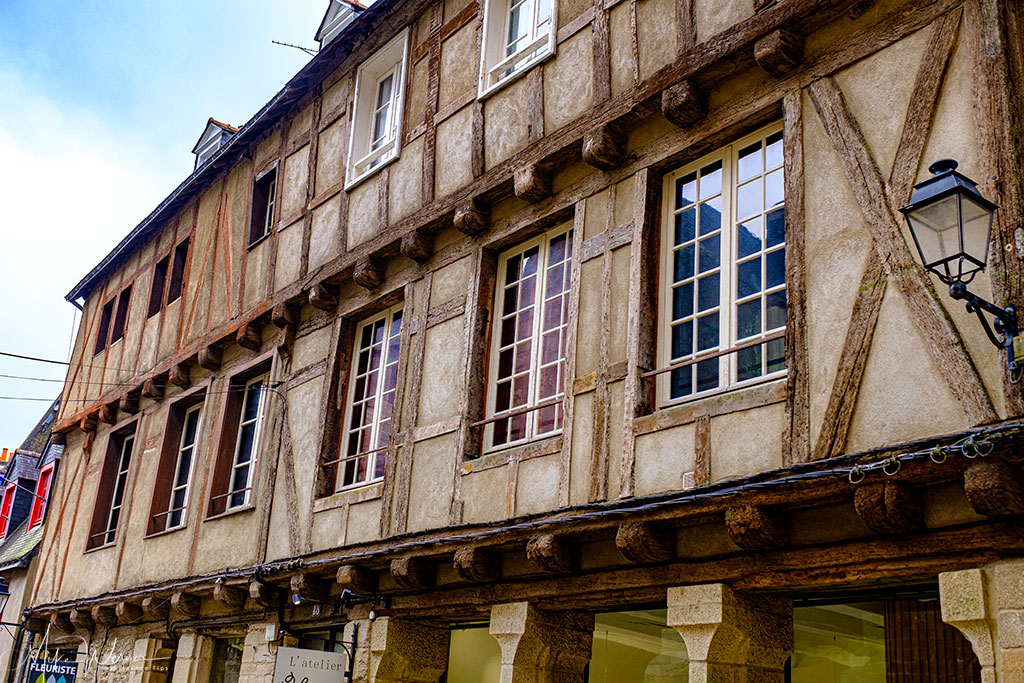 Some bigger wooden houses in Vannes, Brittany