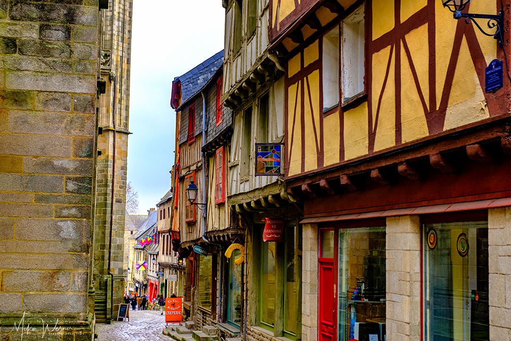 Cobblestone streets in Vannes, Brittany