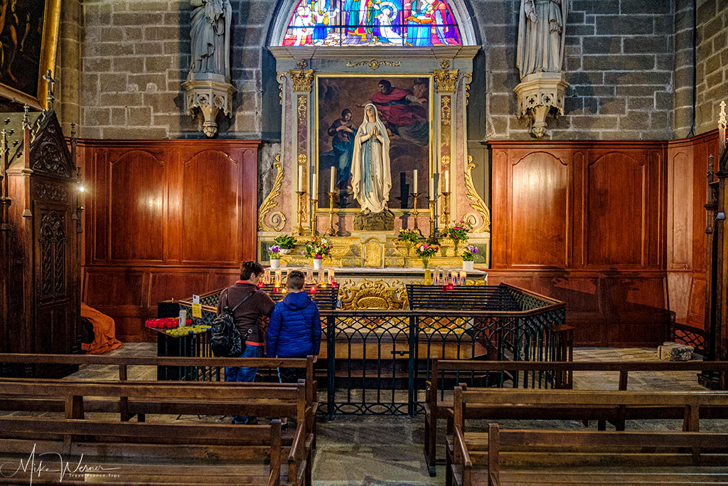 Larger chapel in the Saint Pierre cathedral of Vannes, Brittany