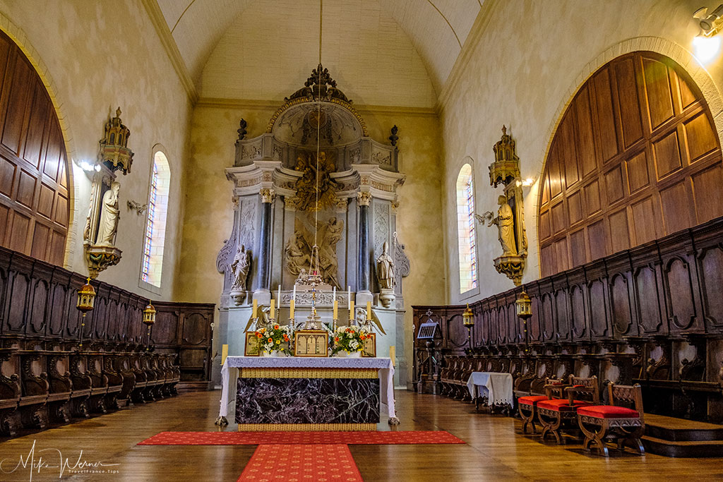 Altar part of the Saint-Patern church in Vannes, Brittany