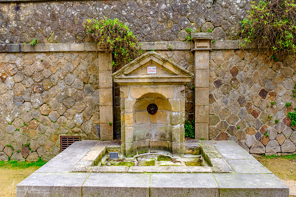 Fountain outside the Saint-Patern church in Vannes, Brittany