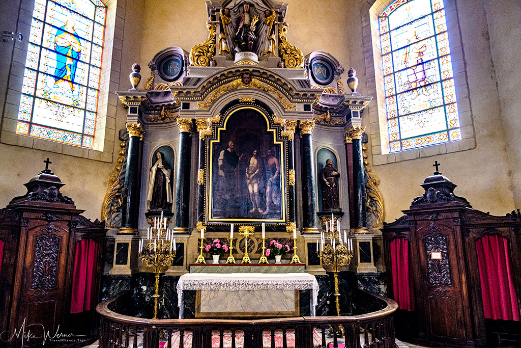 Bigger chapel inside the Saint-Patern church in Vannes, Brittany