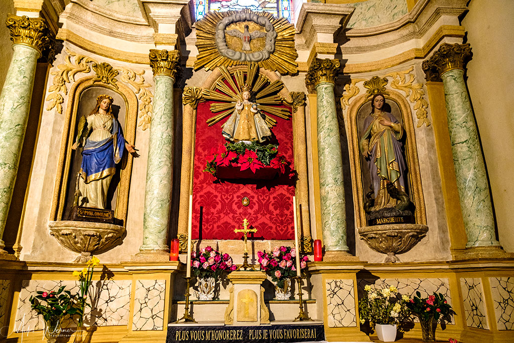 Part of a chapel inside the Saint-Patern church in Vannes, Brittany