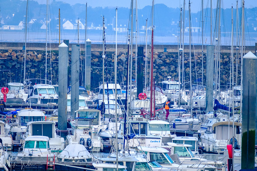 Port Haliguen at Quiberon and its pleasure boats marina