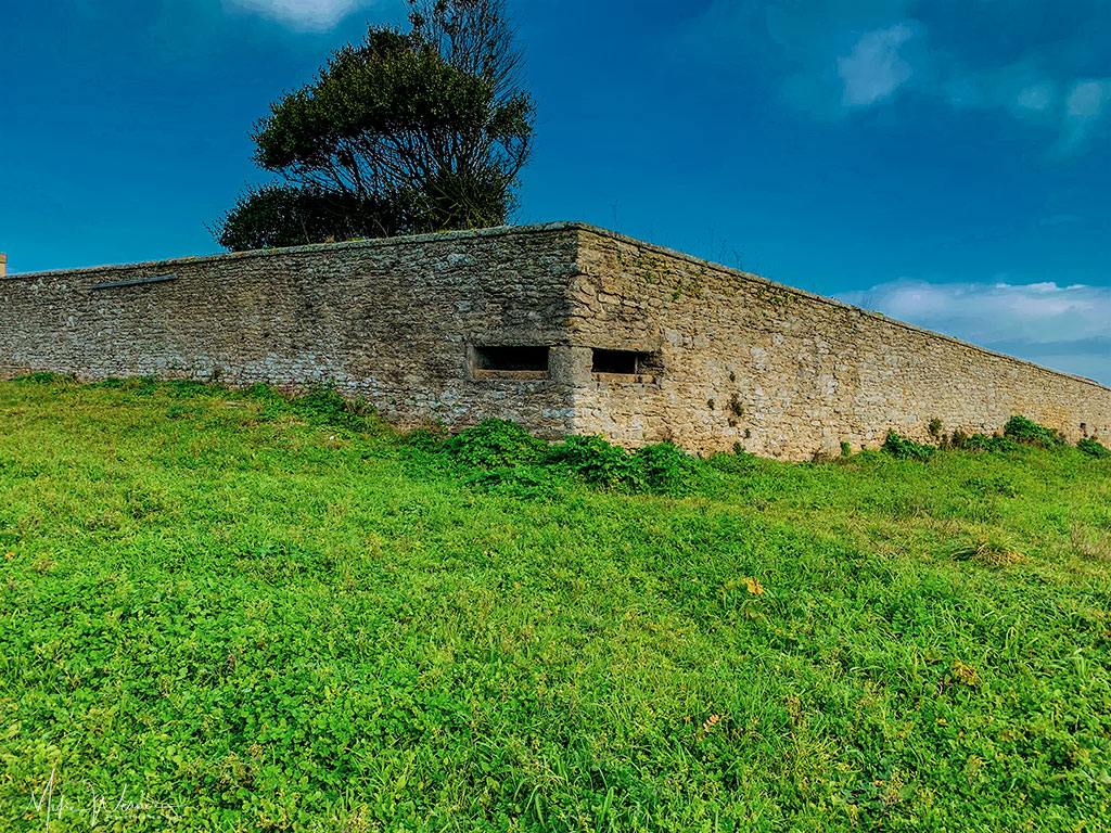 Artilerie positions in Fort neuf in Quiberon, Brittany