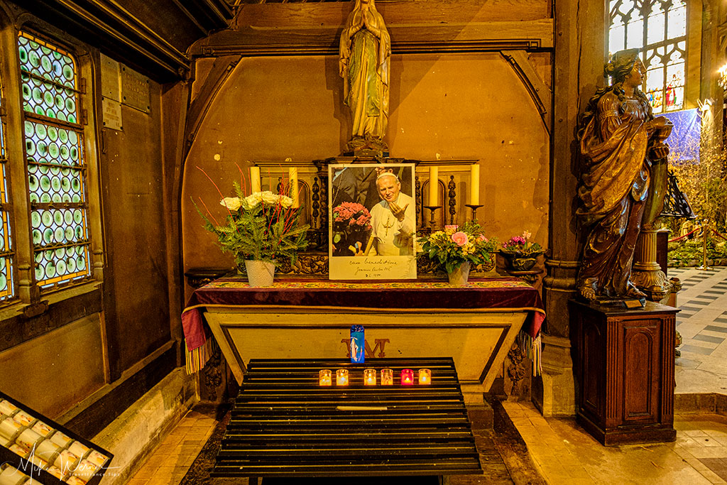 Small chapel dedicated to Saint Marcouf at the Saint-Catherine church in Honfleur