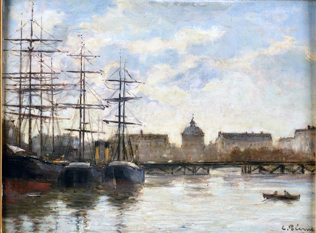 ???? - Charles-Francois Pecrus - Le Havre sailing ships on the Bassin du Commerce