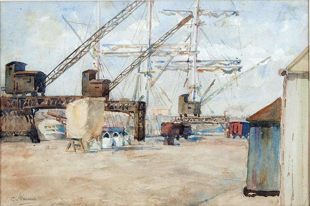 ???? Charles Pecrus - On the quays in Le Havre
