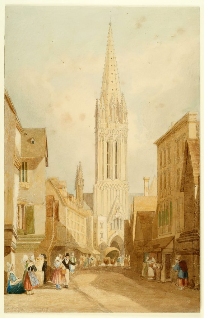 John Cotman 1818 - The Church of St-Pierre