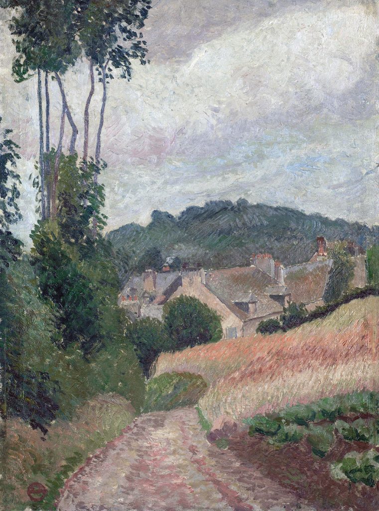 1903 - Camille Pissarro - Road Down Hill, Harfleur