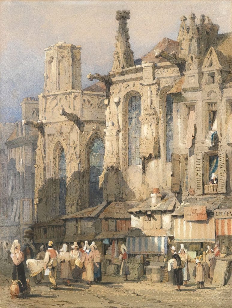 ???? Samuel Prout - The church of St-Sauveur, Caen