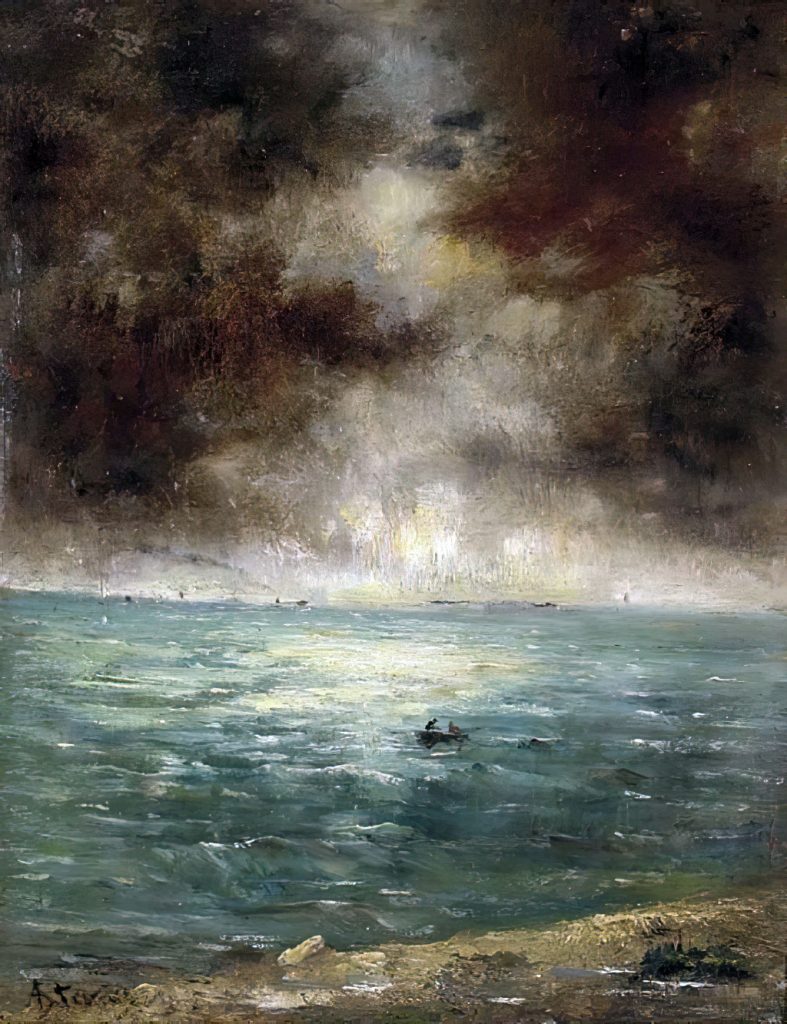 ???? - Alfred Stevens - Fishing off the coast of Le Havre