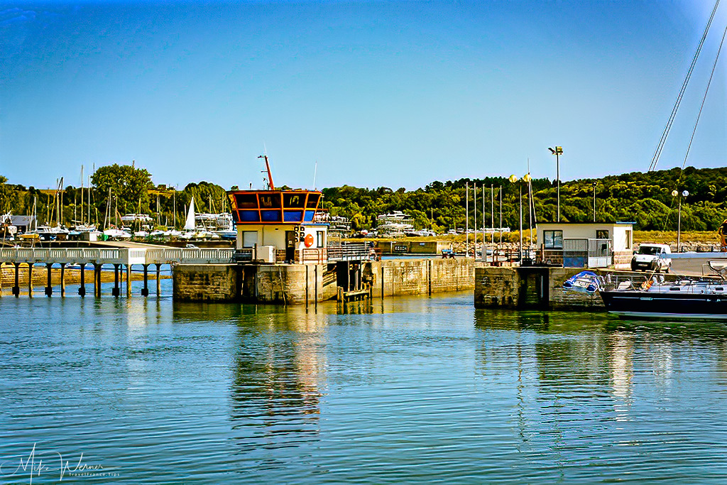 The harbour side of the locks of Paimpol