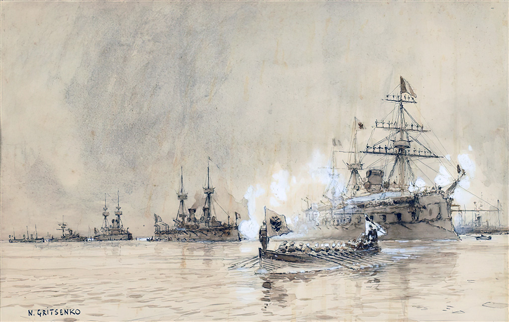 1896 - Gritsenko - Russian Fleet Cherbourg