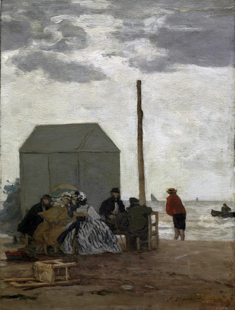 1864 - Eugene-Louis Boudin - The Beach at Deauville