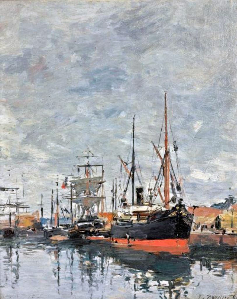 1884 - Eugene-Louis Boudin - Cargo in the Deauville basin